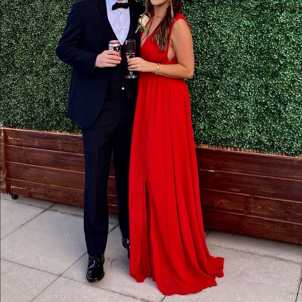 Heavenly Hues Red Maxi Dress | Lulu’s | Formal Wedding Guest Dress | WORN ONCE!